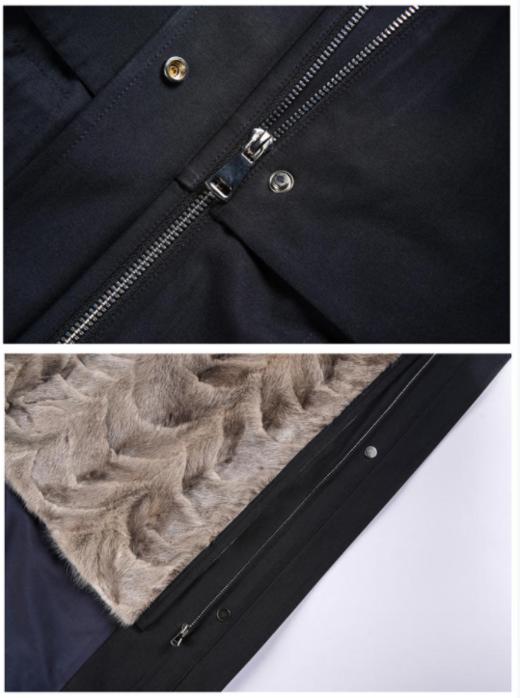 【囤一件暖十年的派克服】【热销400+】【温暖魔法师水貂派克】臣禾【水貂毛内胆/毛领90白鸭绒】连帽皮草外套9224250137现货 商品图2