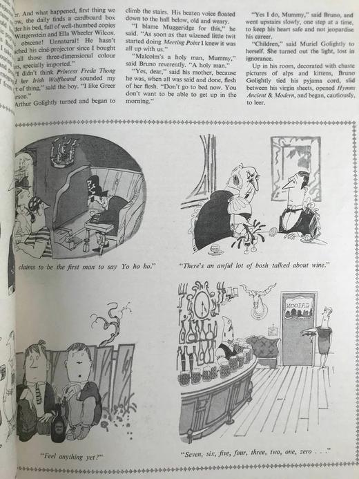 1968年1-6月 英国讽刺漫画杂志《笨拙》（含多幅彩色） 数百幅插图 漆布精装16开 商品图10