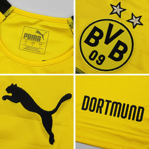 SFS彪马正品1819多特蒙德欧冠主场球衣短袖球迷版足球服753322-11 商品图2