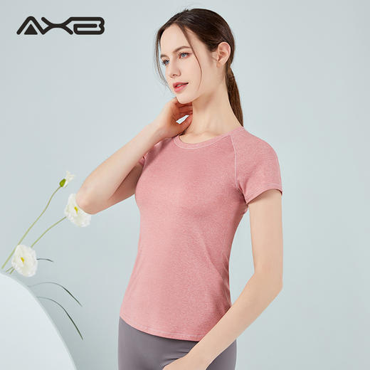 2022爱暇步夏季新品运动瑜伽服简约修身百搭T恤A22067JDA 商品图6