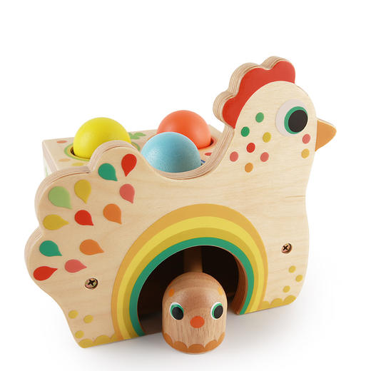 DJECO打桩台敲球台早教敲敲乐儿童玩具宝宝敲击锤子敲打1-2岁益智 商品图2