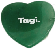 爱心画家天然石片伸缩气囊手持懒人通用多色支架(仙草绿石)