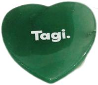 爱心画家天然石片伸缩气囊手持懒人通用多色支架(仙草绿石) 商品图0