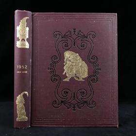 1952年1-6月 英国讽刺漫画杂志《笨拙》（含多幅彩色） 数百幅插图 漆布精装16开