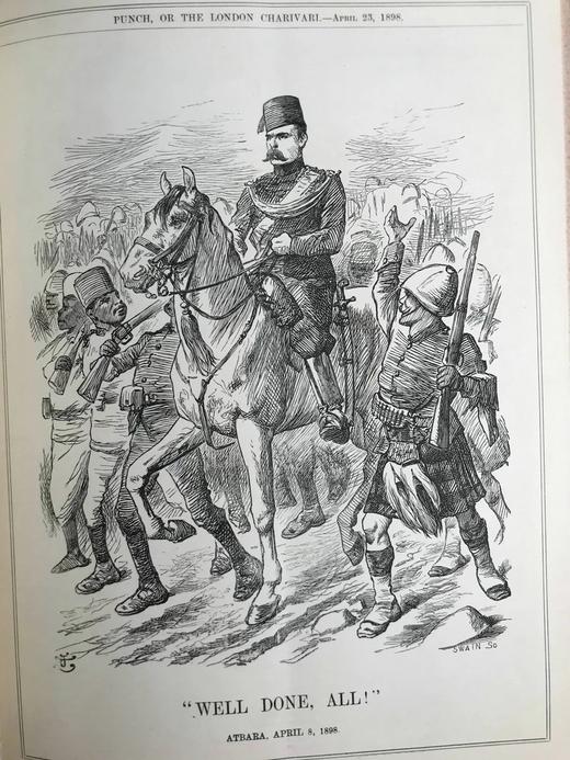 1898年1-6月 英国讽刺漫画杂志《笨拙》 数百幅插图 漆布精装16开 商品图12