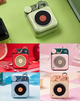 【半山书局】B14F  猫王原子唱机B612复古蓝牙音箱