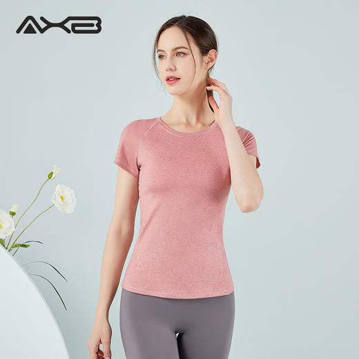 2022爱暇步夏季新品运动瑜伽服简约修身百搭T恤A22067JDA 商品图7