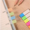 得力9062彩色记事贴便利贴5色荧光膜指示标贴记事贴分类标签贴荧光分类指示标签N次贴分页贴44*12mm 商品缩略图4