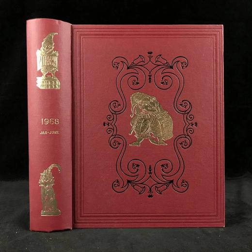 1968年1-6月 英国讽刺漫画杂志《笨拙》（含多幅彩色） 数百幅插图 漆布精装16开 商品图0