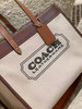 年中折扣来袭¥2499直邮Coach专柜2022最新款横版托特field 30，复古帆布拼皮设计 商品缩略图2