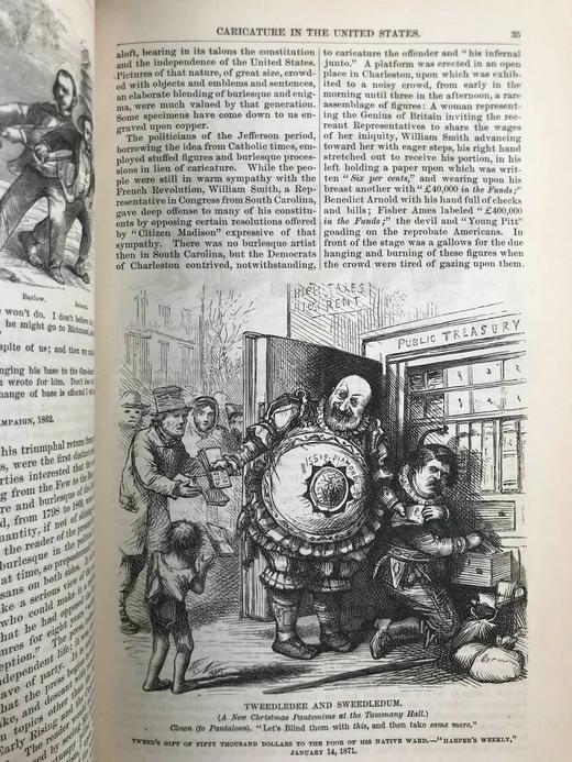 1875年12月-1876年5月 哈泼斯杂志 数百幅版画插图 精装18开 商品图11