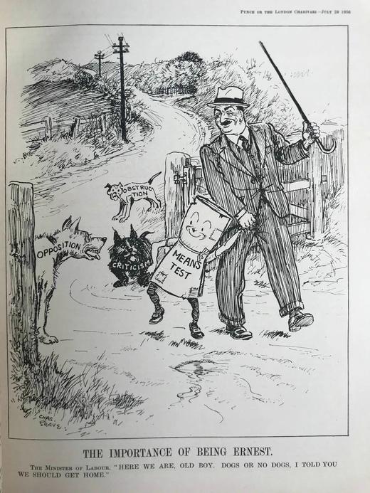 1936年7-12月 英国讽刺漫画杂志《笨拙》（含多幅彩色） 数百幅插图 漆布精装16开 商品图12