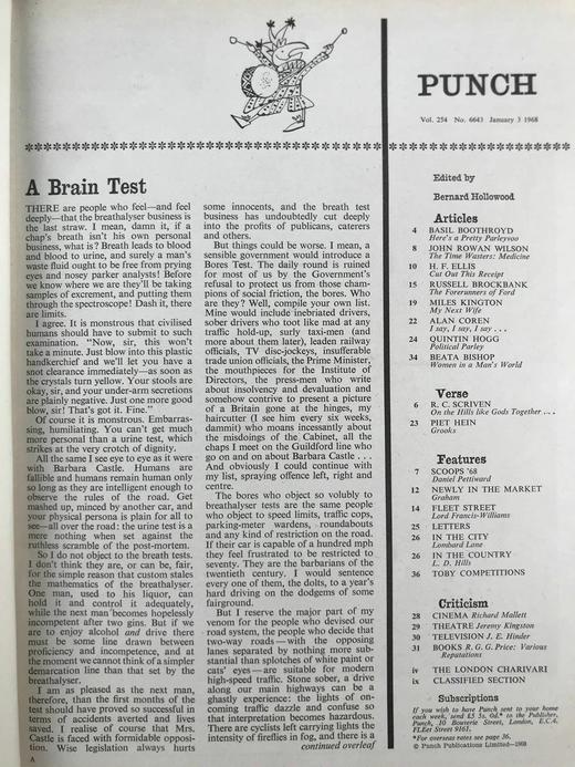 1968年1-6月 英国讽刺漫画杂志《笨拙》（含多幅彩色） 数百幅插图 漆布精装16开 商品图2