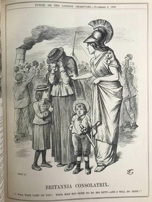 1899年7-12月 英国讽刺漫画杂志《笨拙》 数百幅插图 漆布精装16开 商品图4