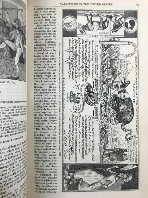 1875年12月-1876年5月 哈泼斯杂志 数百幅版画插图 精装18开 商品图12