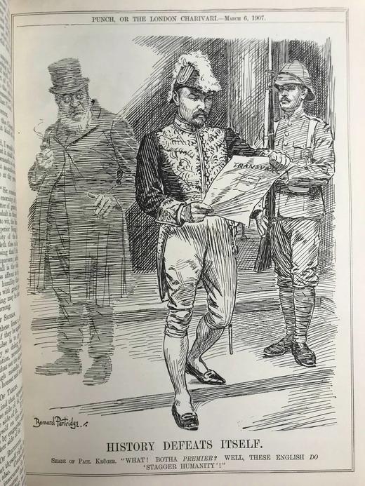 1907年1-6月 英国讽刺漫画杂志《笨拙》 数百幅插图 漆布精装16开 商品图5