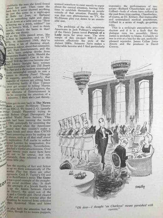 1968年1-6月 英国讽刺漫画杂志《笨拙》（含多幅彩色） 数百幅插图 漆布精装16开 商品图9