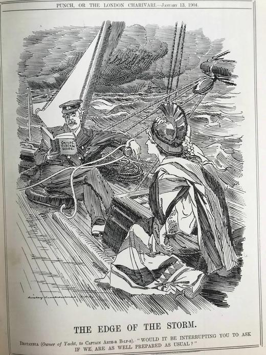 1904年1-6月 英国讽刺漫画杂志《笨拙》 数百幅插图 漆布精装16开 商品图10