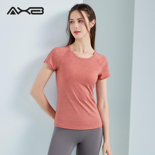 2022爱暇步夏季新品运动瑜伽服简约修身百搭T恤A22067JDA 商品图8