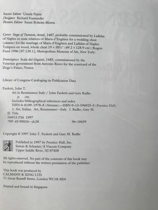 文艺复兴时期意大利艺术图集 576幅插图（140幅彩色） 平装16开 商品图4