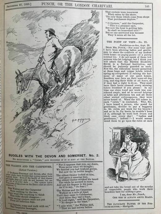 1899年7-12月 英国讽刺漫画杂志《笨拙》 数百幅插图 漆布精装16开 商品图10