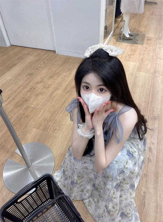 （清仓现货）【社群供G】小众吊带油画风仙气初恋收腰吊带连衣裙 商品图3