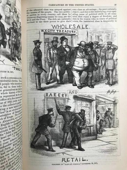 1875年12月-1876年5月 哈泼斯杂志 数百幅版画插图 精装18开 商品图10