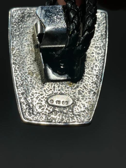 纯银嚮尾蛇纹编牛皮领口链，顺丰包邮 商品图9