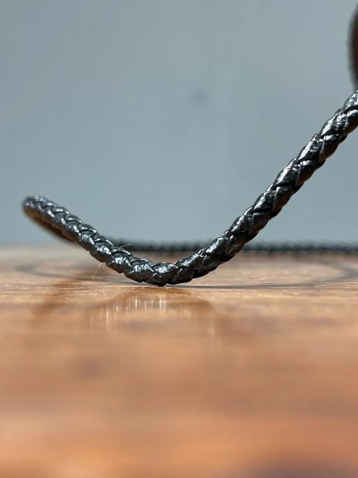 纯银嚮尾蛇纹编牛皮领口链，顺丰包邮 商品图6