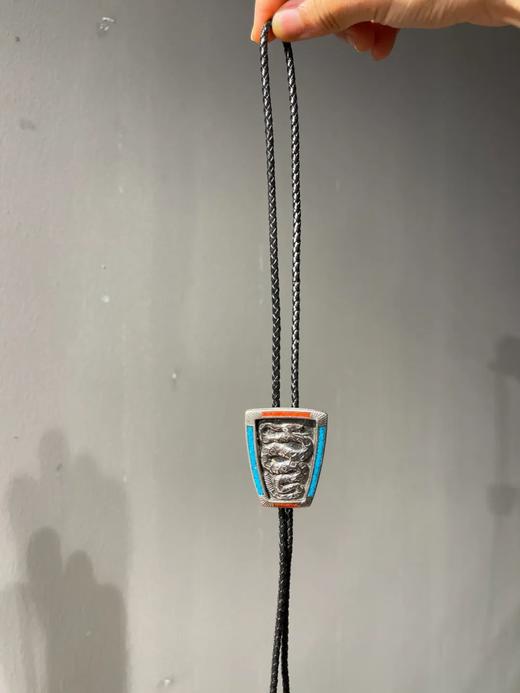 纯银嚮尾蛇纹编牛皮领口链，顺丰包邮 商品图12