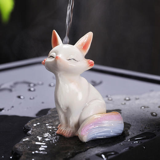 【日用百货】小狐狸变色茶宠摆件批发创意家居狐狸茶玩桌面装饰茶具茶道配件 商品图3