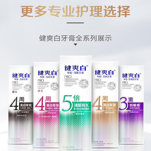 纳爱斯专效美白牙膏（优雅花香味）【120g】 商品图1