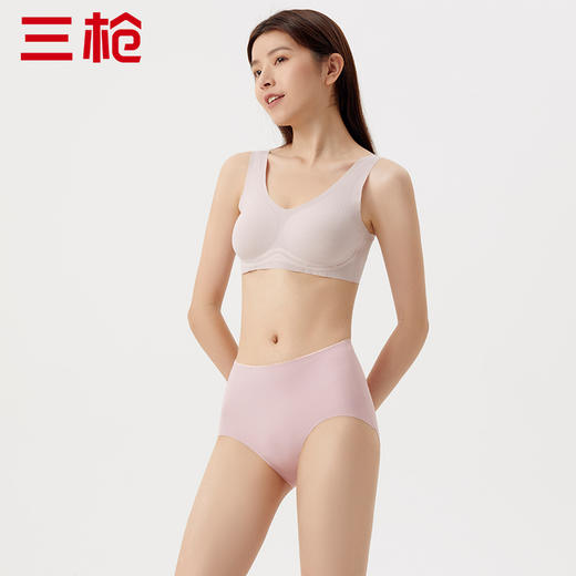 Threegun三枪 【锦纶】高腰女士三角内裤（1条装）-40932B011 商品图6