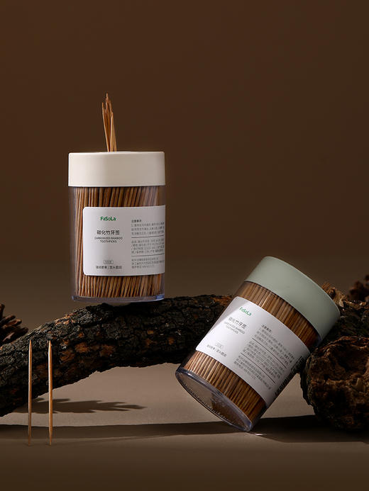 FaSoLa碳化竹牙签（2盒装） 商品图1
