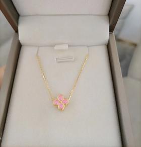 百货世界-老庙足金吊坠+925银项链