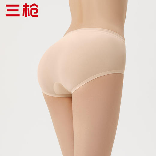 Threegun三枪 【冰丝】中腰女士三角内裤（1条装）-40894B011 商品图3