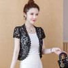 新款蕾丝短袖外套，旗袍伴侣重工钉珠时尚百搭短外套KQL-3580 商品缩略图3
