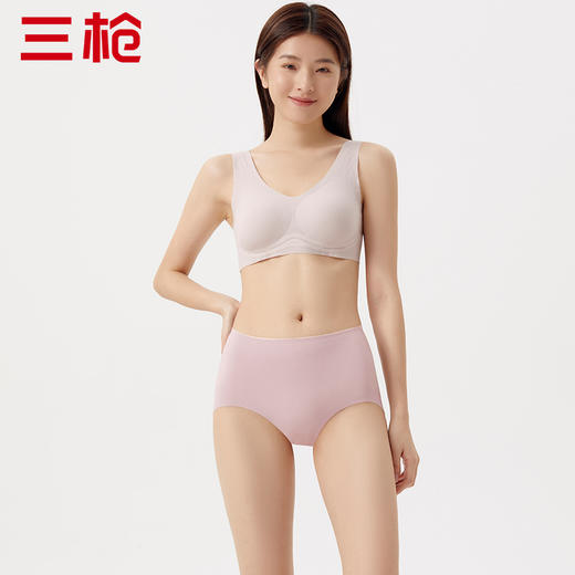 Threegun三枪 【锦纶】高腰女士三角内裤（1条装）-40932B011 商品图1
