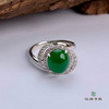 派瑞翡翠 18k金翡翠戒指 冰种 绿色 商品缩略图1