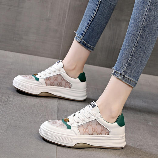 2022夏季新款厚底休闲百搭网鞋女小白鞋 AM149 商品图0
