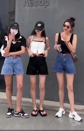 牛仔短裤4915（4）