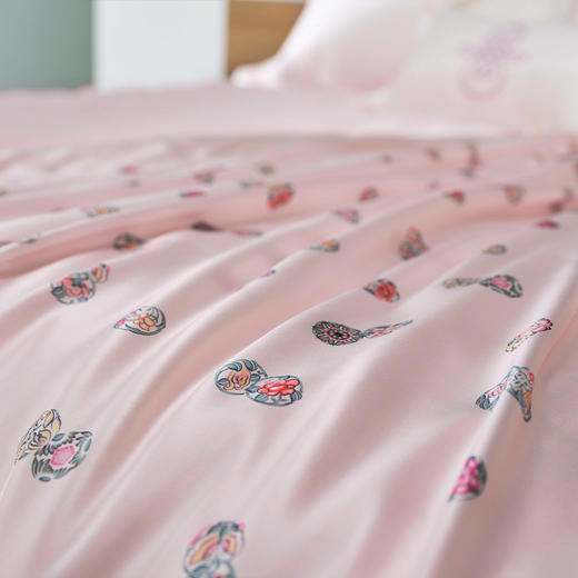 皇锦真丝印花单人蚕丝被子-皮球花HJ11660 商品图1