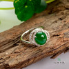 派瑞翡翠 18k金翡翠戒指 冰种 绿色 商品缩略图0