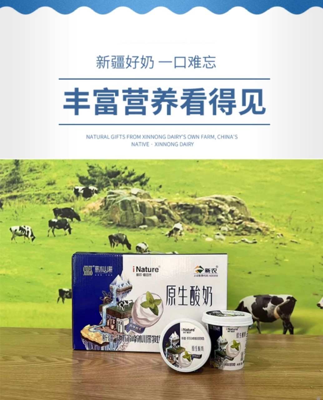 新农乳业新疆高端品质原生酸奶12012碗