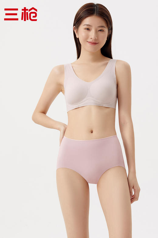 Threegun三枪 【锦纶】高腰女士三角内裤（1条装）-40932B011 商品图5