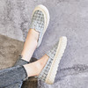 新款百搭，蕾丝网水钻渔夫鞋浅口女单鞋一脚蹬小白鞋ML-7908 商品缩略图4