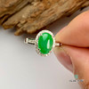 派瑞翡翠 18k金翡翠戒指 冰种 绿色 商品缩略图2