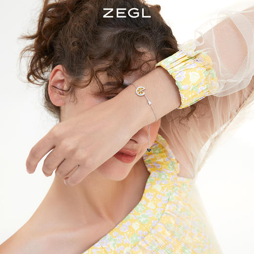 ZEGL设计师925纯银柠檬手链女生夏ing小众设计2022年新款闺蜜手饰 商品图3