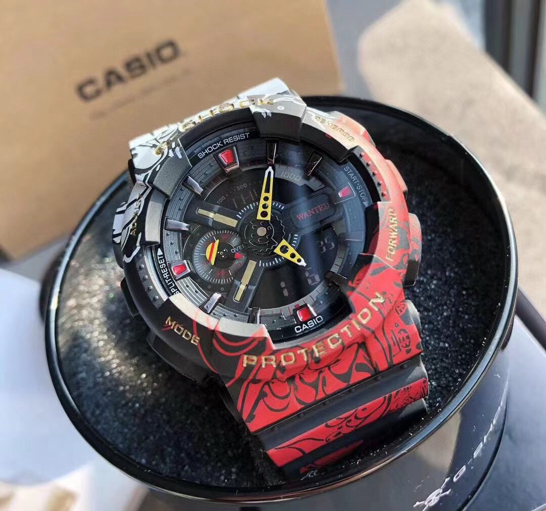 shock&one piece热血登场卡西欧联名款腕表海贼王