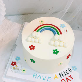 幸运夏日——手绘生日蛋糕
